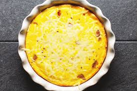Quiche in a circle baking pan
